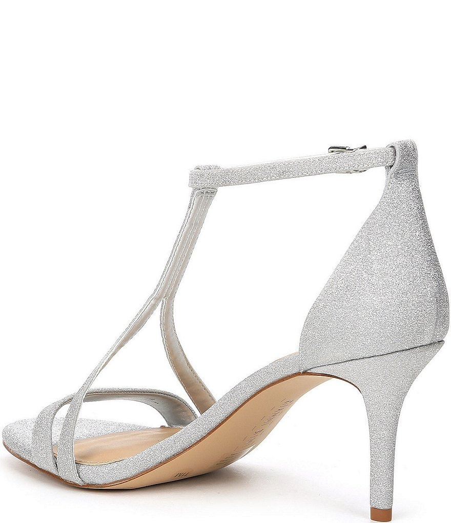 Gianni Bini Shaylinn Glitter T-strap Sandals