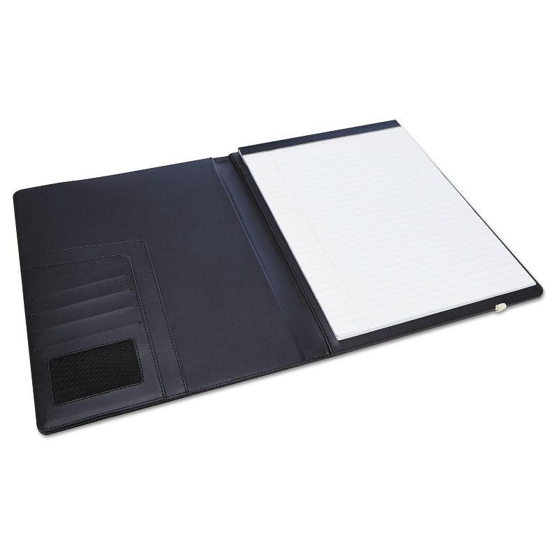 Universal One Padfolio, 8.5" x 11", Vinyl - Black