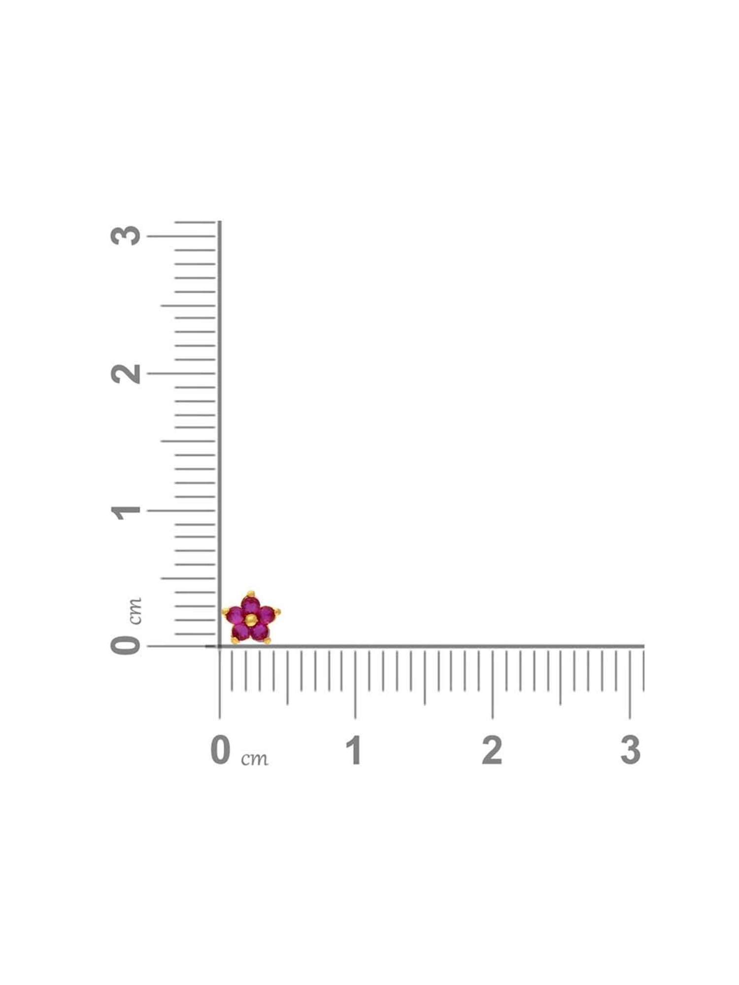 Malabar Gold and Diamonds 22k Gold Nosepin for Women