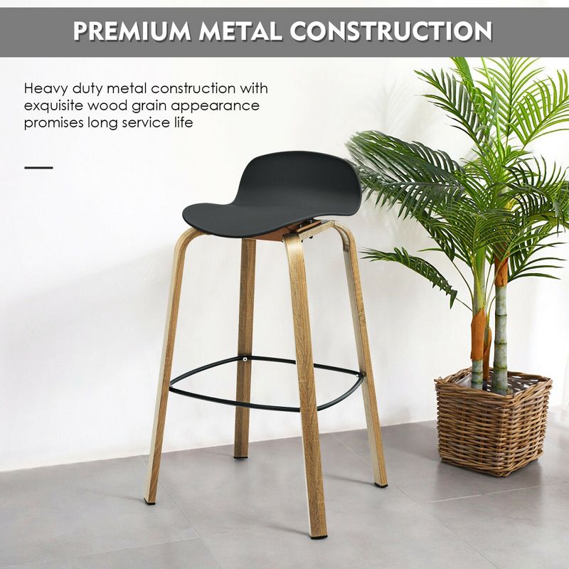Ladder Barstool Seat Black - Riverstone Furniture Collection