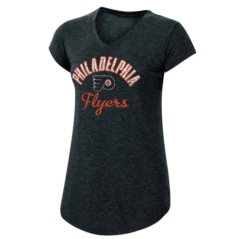 NHL Philadelphia Flyers Women's Team Pride V-Neck T-Shirt - XL