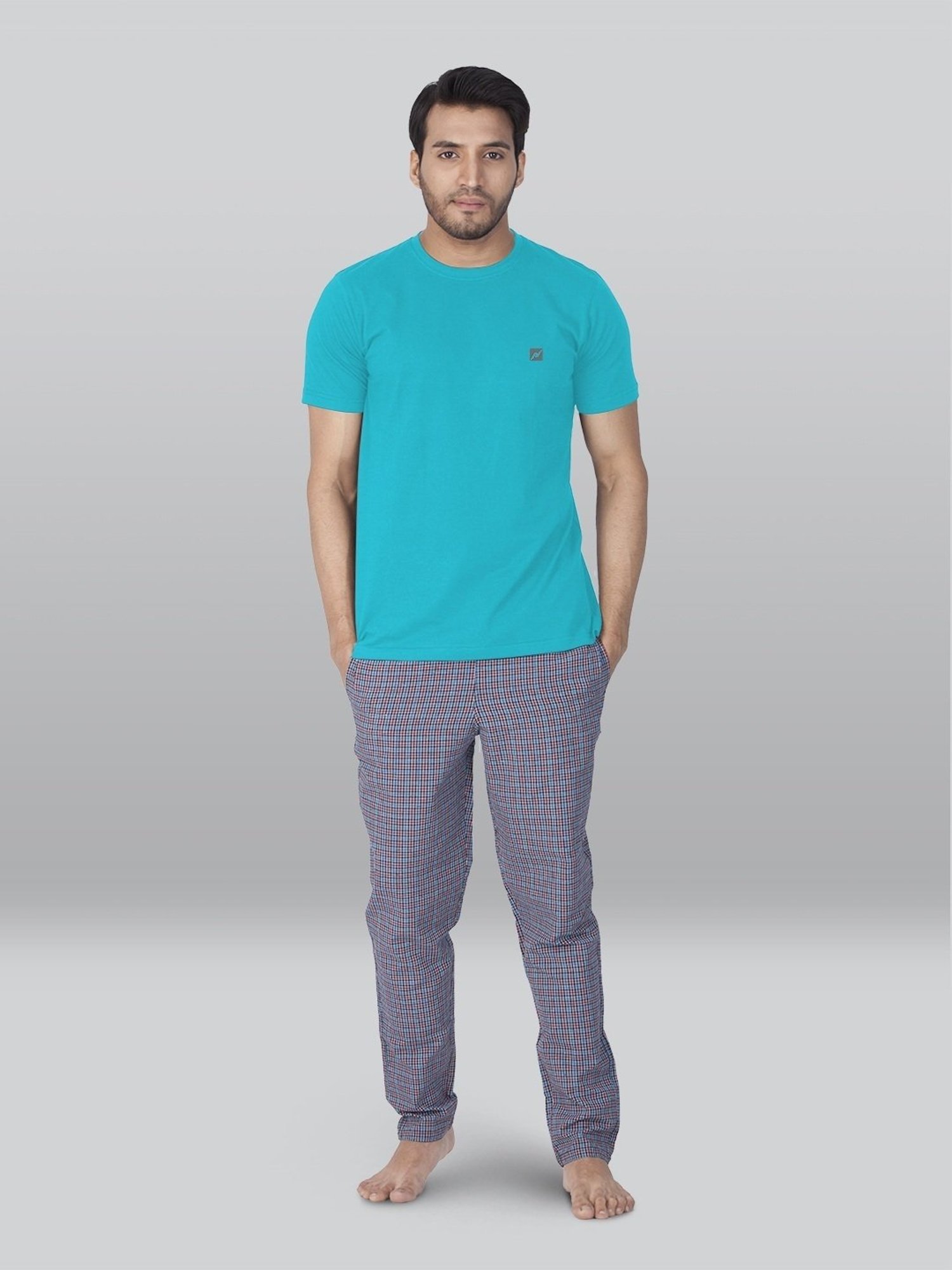 Lux Nitro Turquoise Regular Fit T-Shirt Pack of - 2