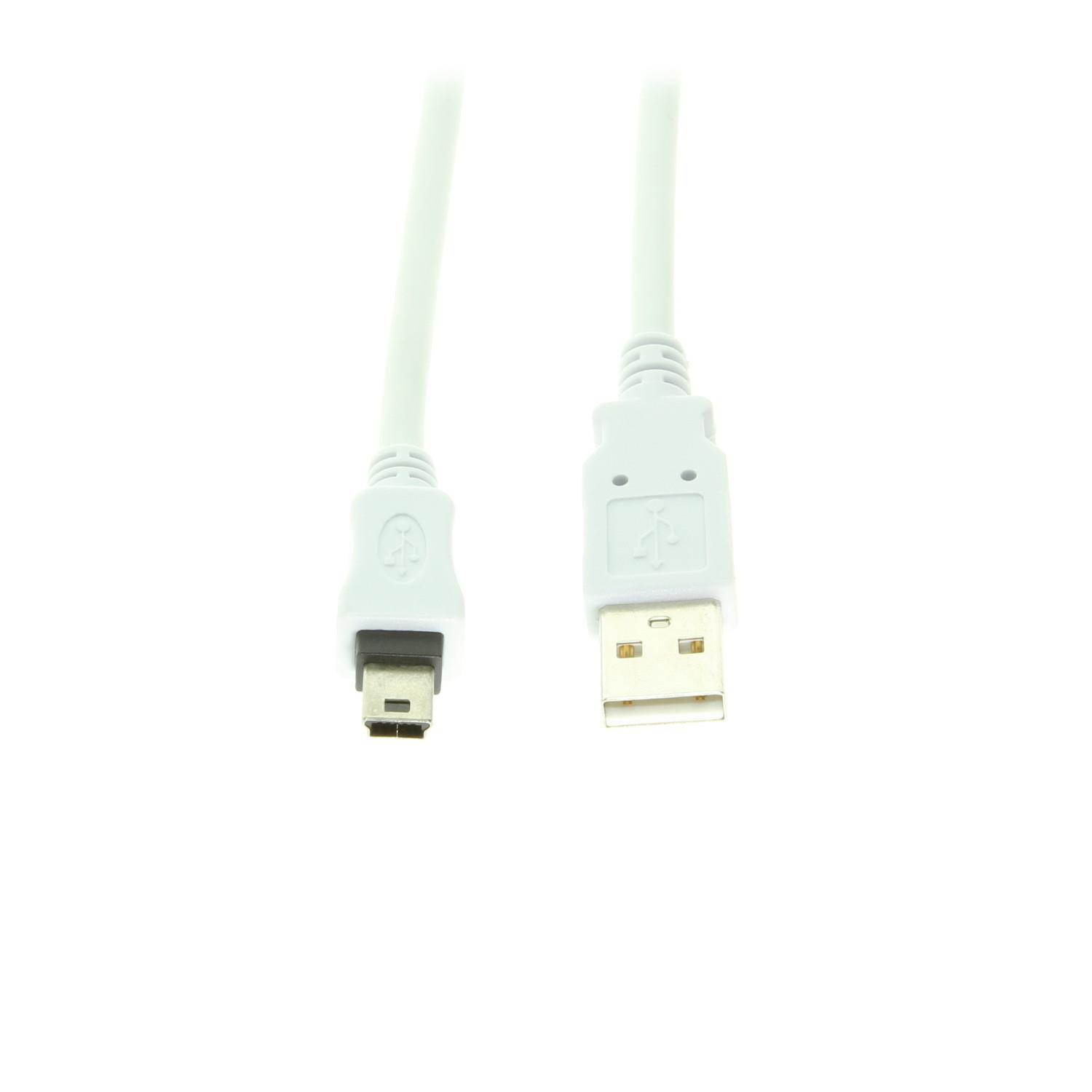 USBGear 8 inch USB A to Mini B Cable