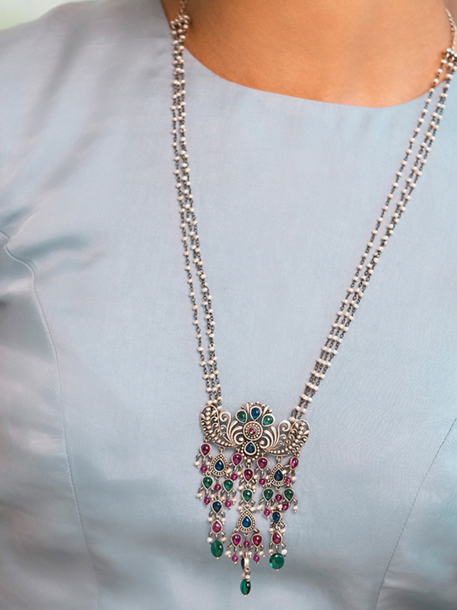 GIVA 92.5 Sterling Silver Double Infinity Love Necklace for Women