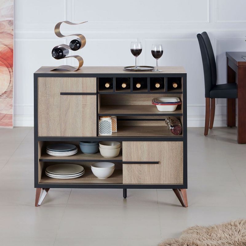Carmel Sideboard Dark Brown/Black - Chique