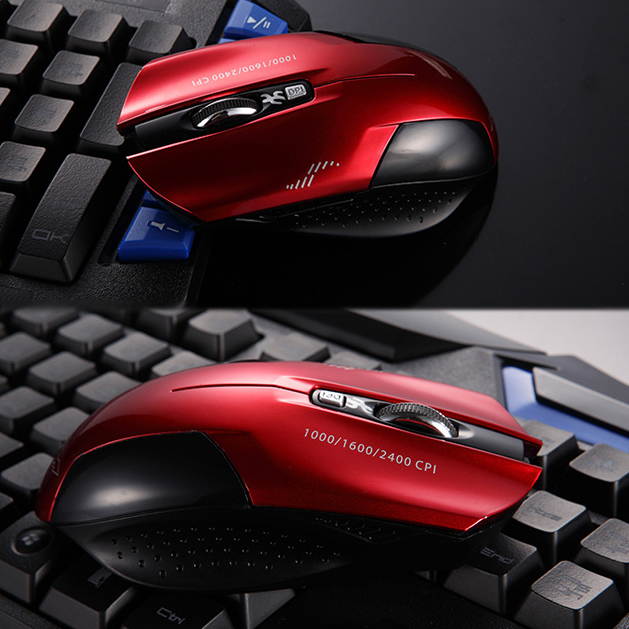 2400DPI Havit Magic Hawk X3 Wireless 6 Buttons Usb Optical Gaming PC Mouse Mice White