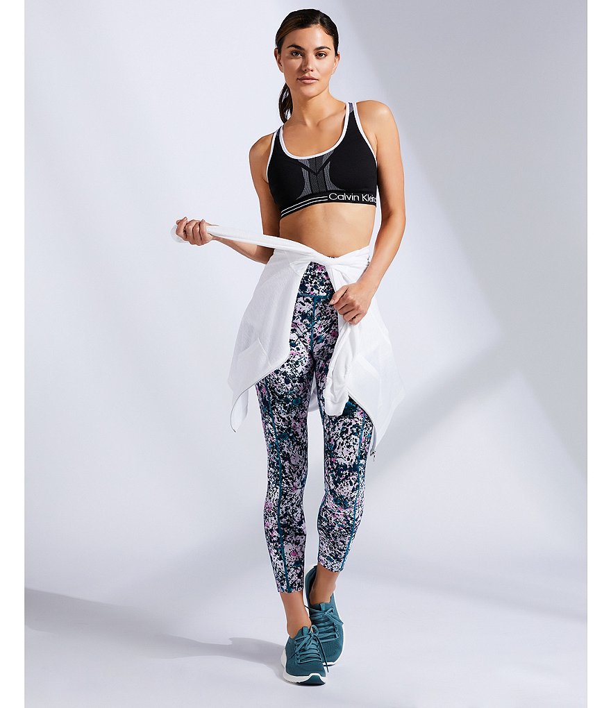 Free People FP Movement Square Neck Coordinating Good Karma Tie-Dye Sports Bra