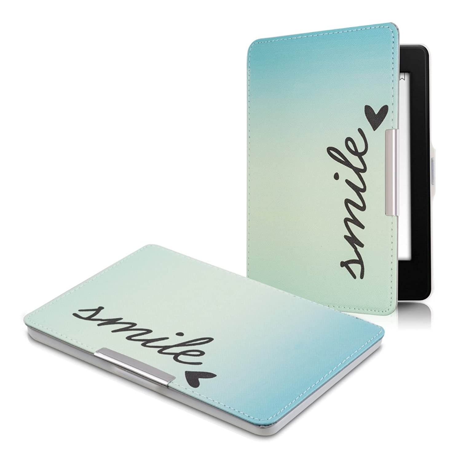Case Compatible with Amazon Kindle Paperwhite - PU e-Reader Cover - Smile