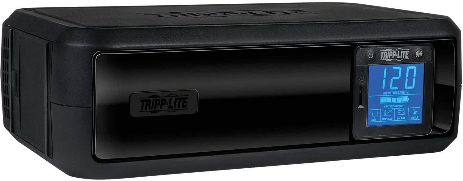 Tripp Lite 650VA UPS Battery Back Up, 350W, Rack-Mount/Tower, LCD Display, AVR, USB, DB9 (OMNI650LCD)