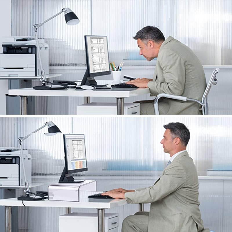 Premium Acrylic Monitor Stand Custom Size Monitor RiserComputer Stand for Home Office Business wSturdy Platform PC Desk Stand for Keyboard Storage amp MultiMedia Laptop Printer TV Screen