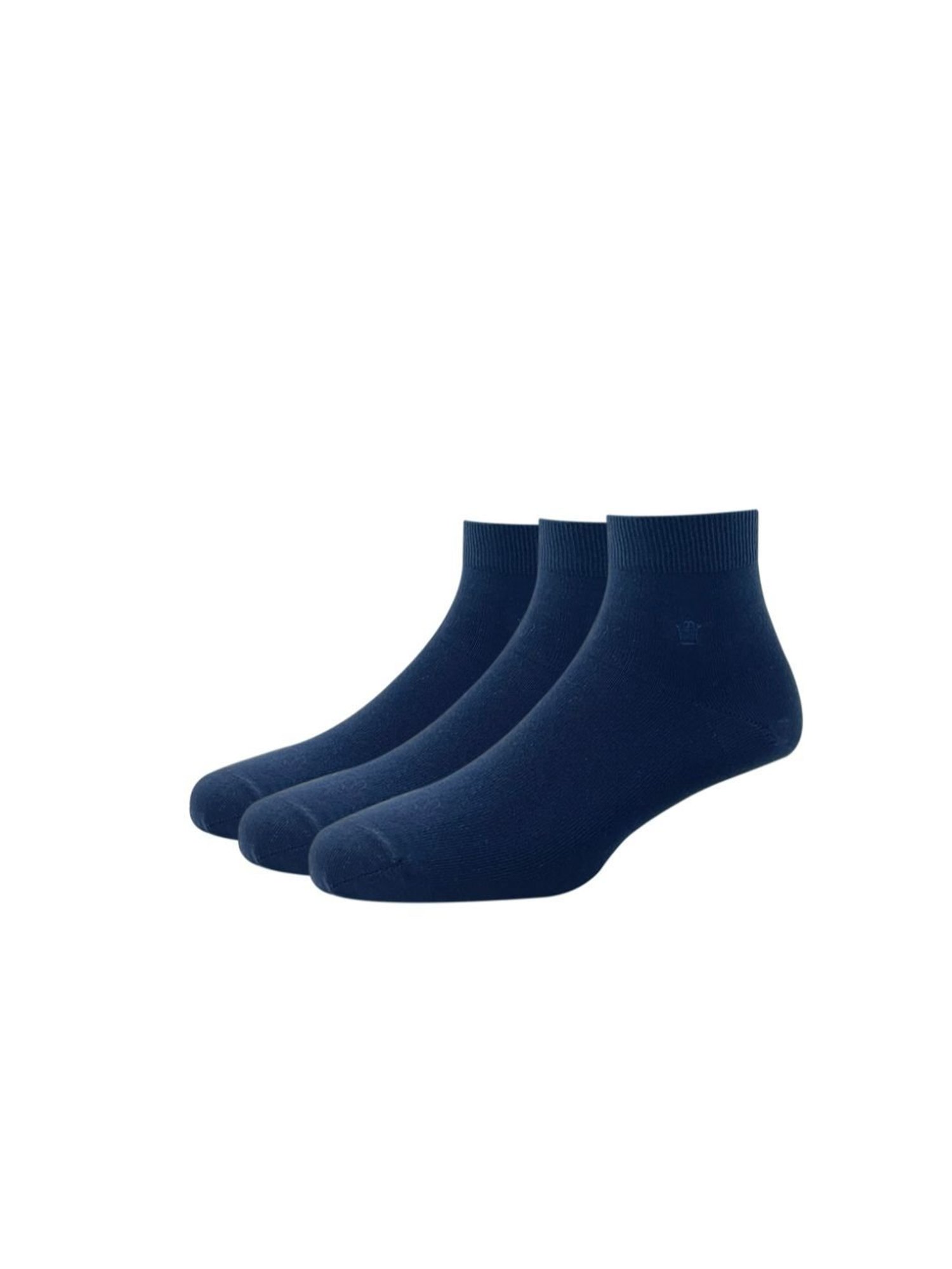 Louis Philippe Navy Cotton Socks (Pack of 3)