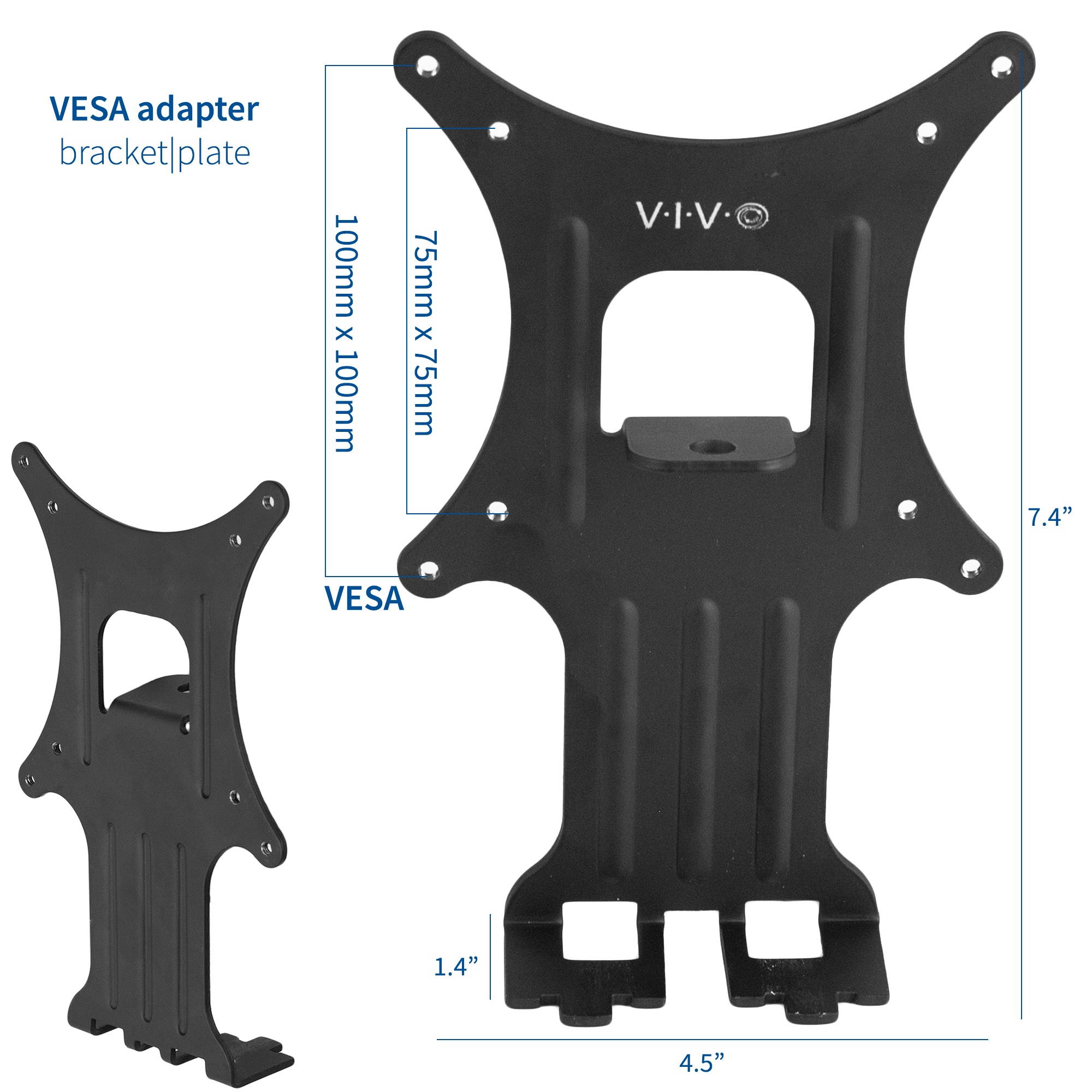 VIVO Mounting VESA Adapter for HP Pavilion 25xw, 24xw, 23xw, 22xw, 22cwa, 27cw, 25cw, 23cw, 22cw (MOUNT-HP23XW)
