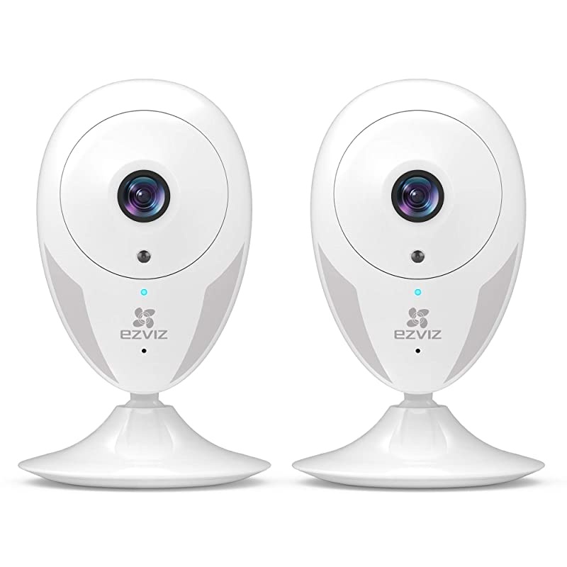 Indoor Security Camera 1080P, Motion Alert, Night Vision, Baby/Pet/Elder Monitoring, 135&deg; Wide Angle, 2-Way Audio, Works with Alexa and Google(CTQ2C 2-Pack)