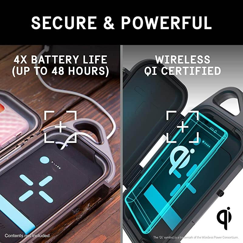 Go G40 Case with 10000mAh Portable Charger battery and Wireless Qi Charging Grey