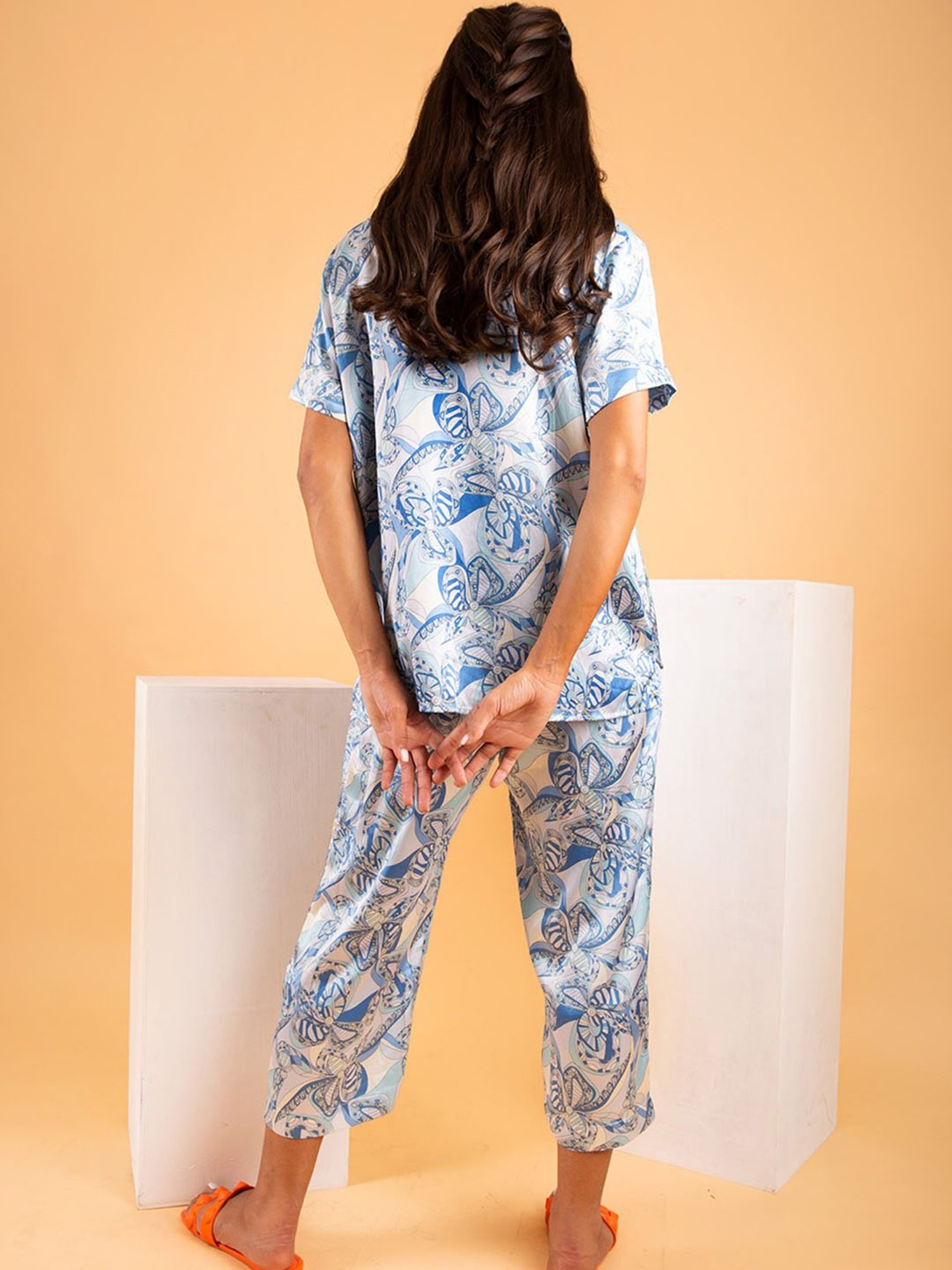 Dusk Attire Blue Cresendo Pyjama Set