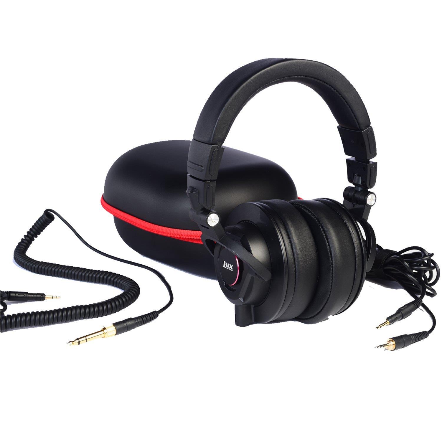 LyxPro HAS-30 Professional Studio Monitor Headphones, Detachable Cable, Foldable