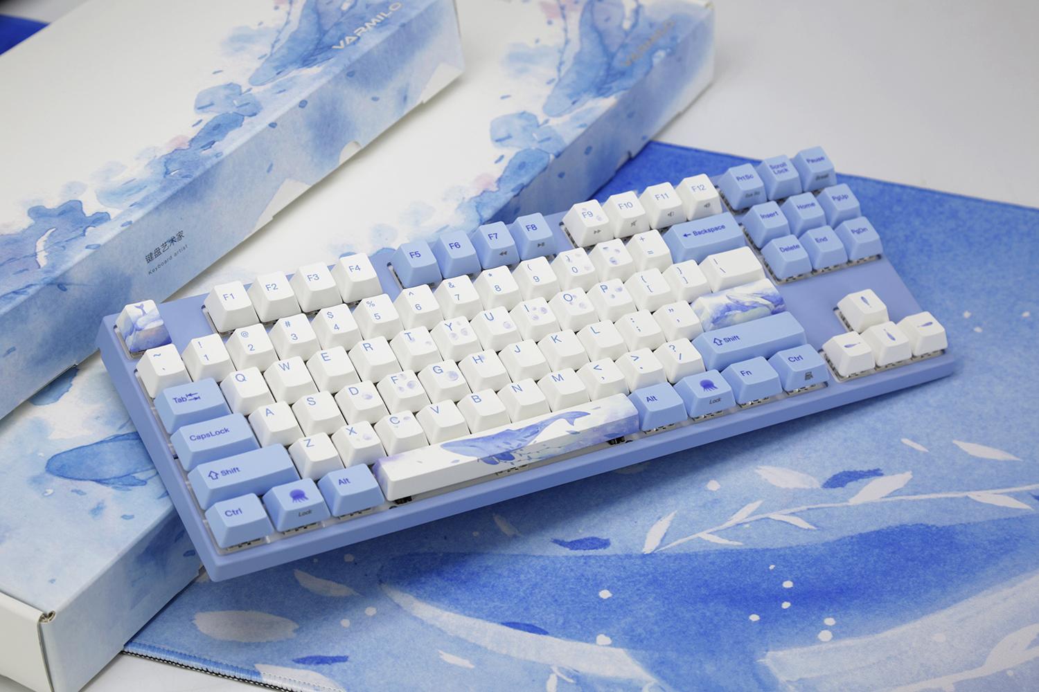 2, 60% Wired/Wireless Mechanical Keyboard (Kailh Box Brown Switch/White Case) - Full Keys Programmable - True RGB Backlit - Tap Arrow Keys - Double Shot PBT Keycaps - NKRO - 1900mAh Battery