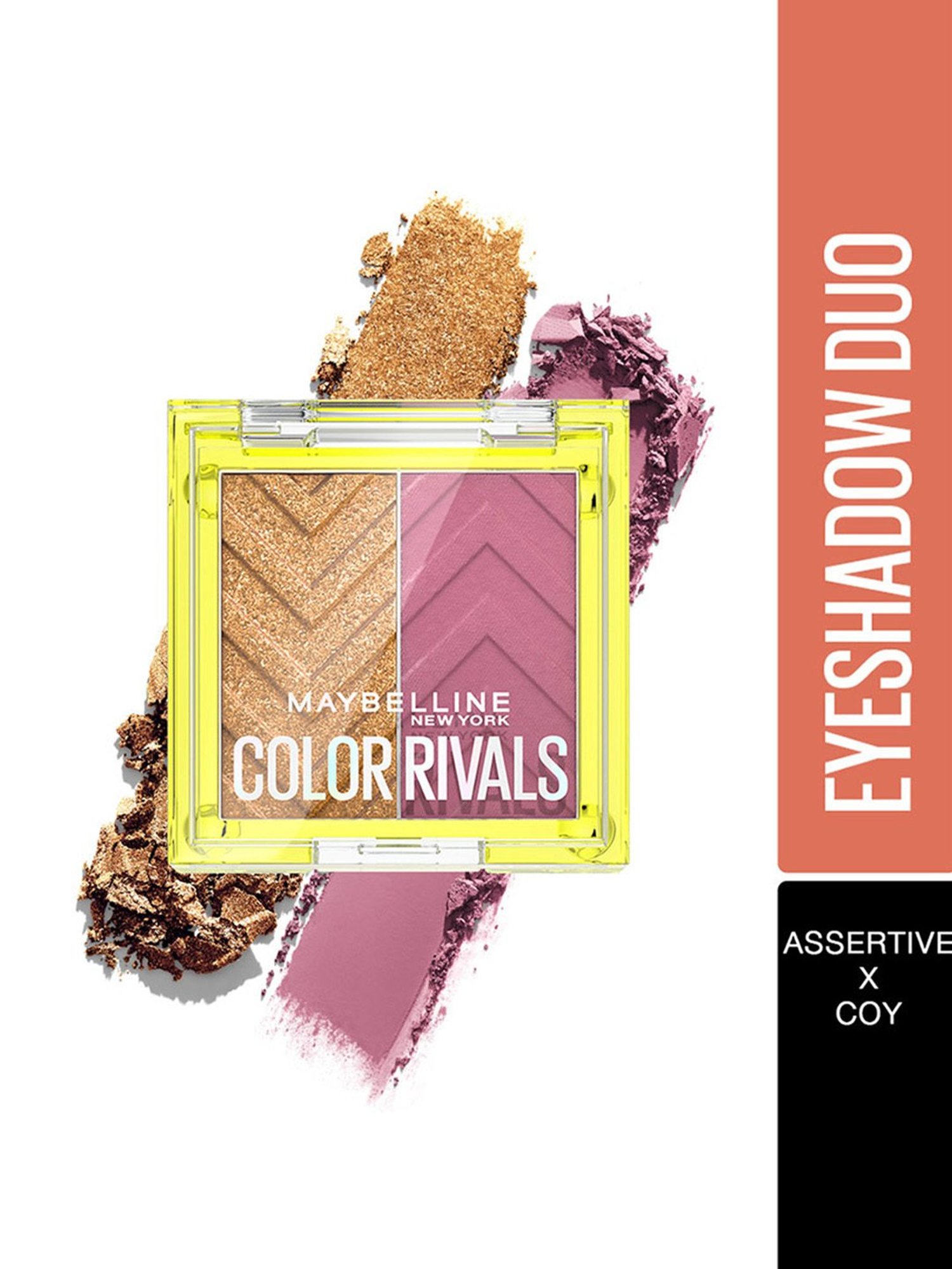 Maybelline New York Color Rivals Duo Eyeshadow Palette Assertive x Coy - 3 gm