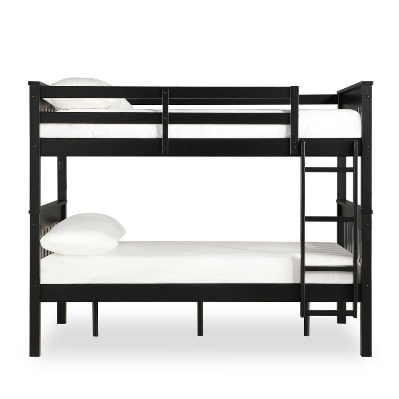 Dolan Full over Full Bunk Bed with USB Port Black - Dorel Living