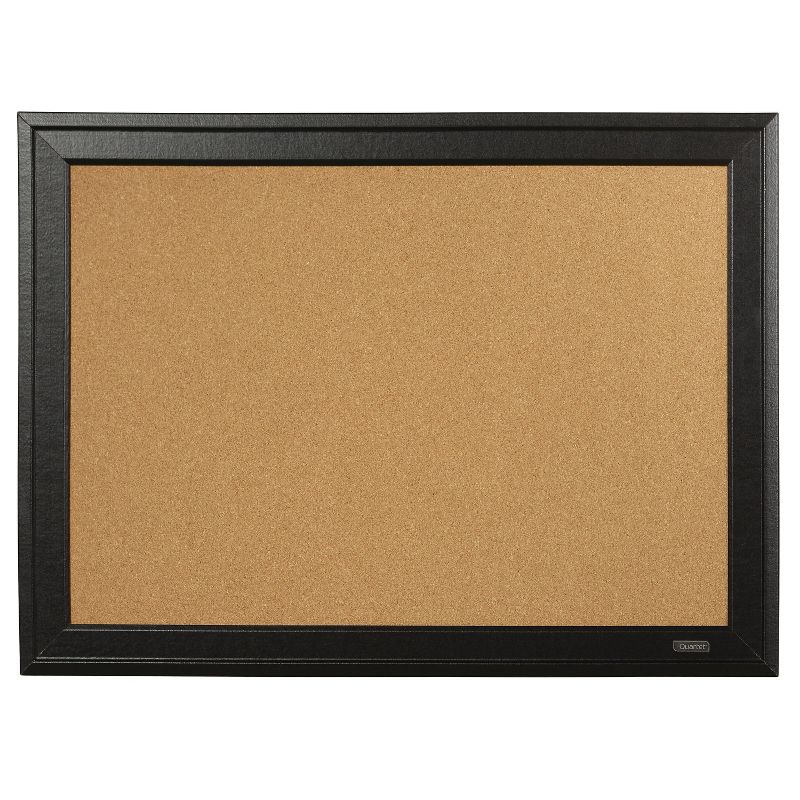 Quartet Cork Bulletin Board, Black Frame, 23 x 79281