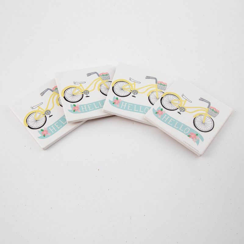 Thirstystone Hello Bike Coaster Set of 4