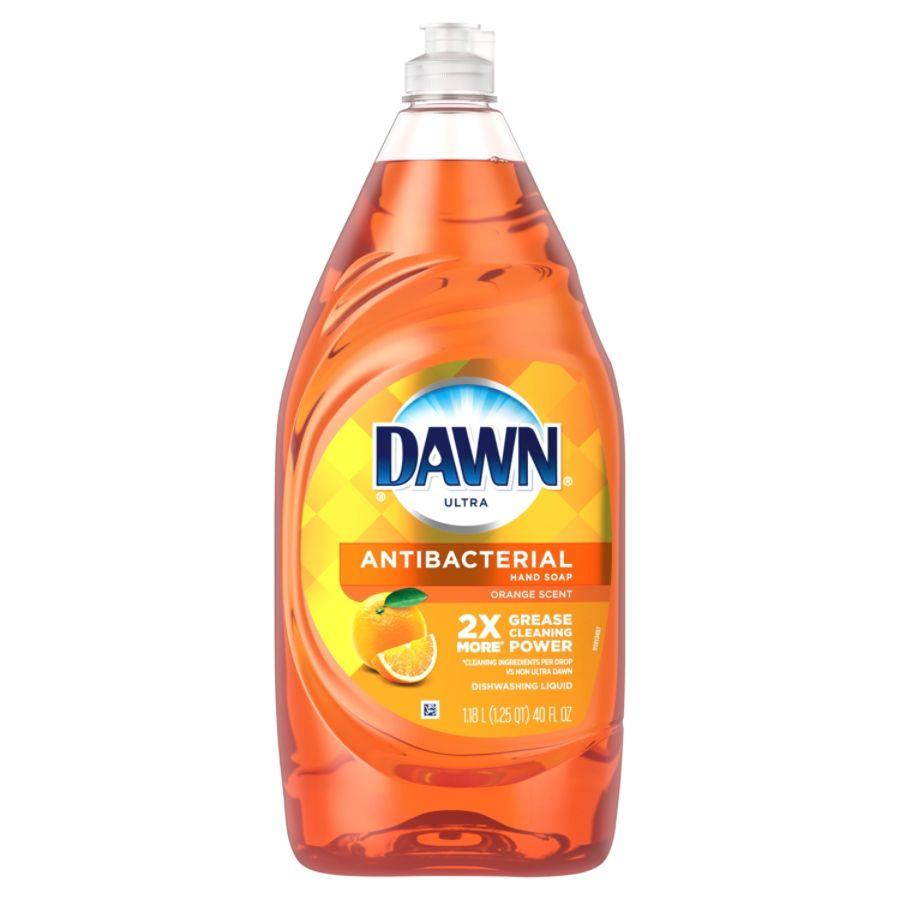 Dawn&reg; Ultra Antibacterial Hand Soap Dishwashing Liquid Dish Soap, Orange Scent, 40 Oz