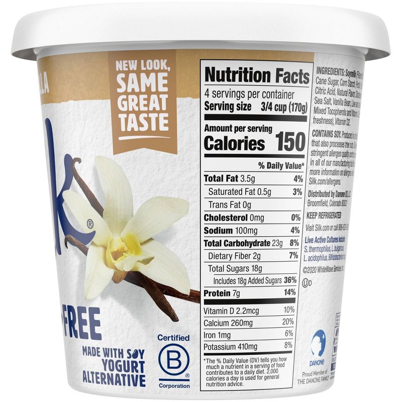 Silk Dairy-Free Vanilla Yogurt - 24oz