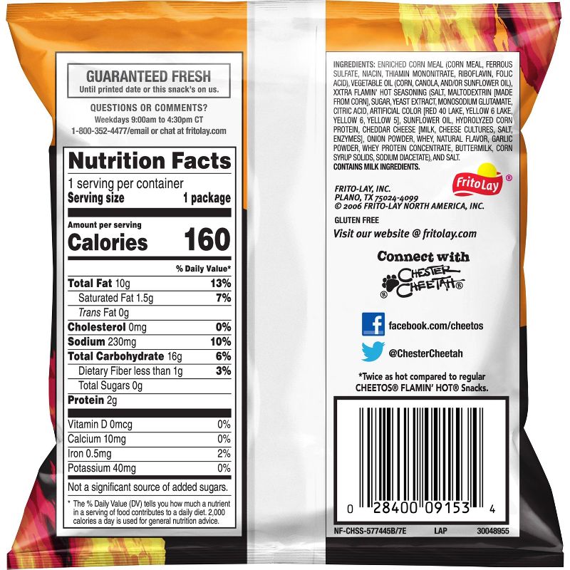 Cheetos Flamin Hot and Spicy Variety Pack - 40ct