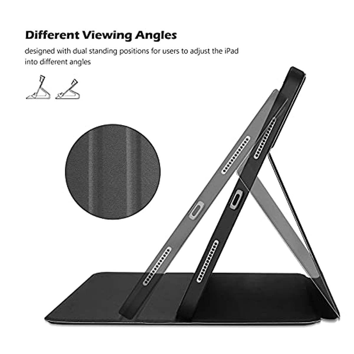 ProCase New iPad Air 4 Case (Latest Model), iPad 10.9 inch 2020 Case with Pencil Holder Bundle with Wireless Keyboard for iPad Android Windows Tablets Smartphone Smart TV (Battery Operate)