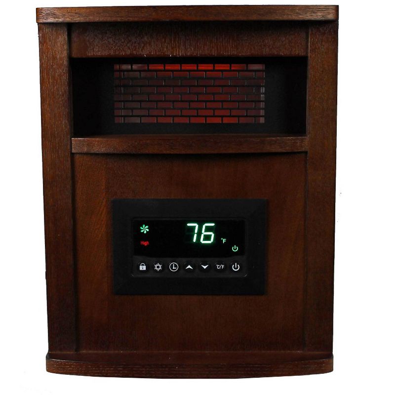 LifeSmart LifePro 6 Element 1500W Portable Infrared Quartz Space Heaters (Pair)