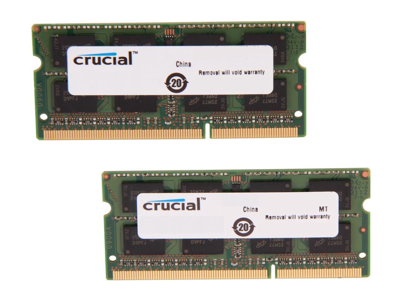 Crucial 4GB 204-Pin DDR3 SO-DIMM DDR3L 1600 (PC3L 12800) Laptop Memory Model CT51264BF160B