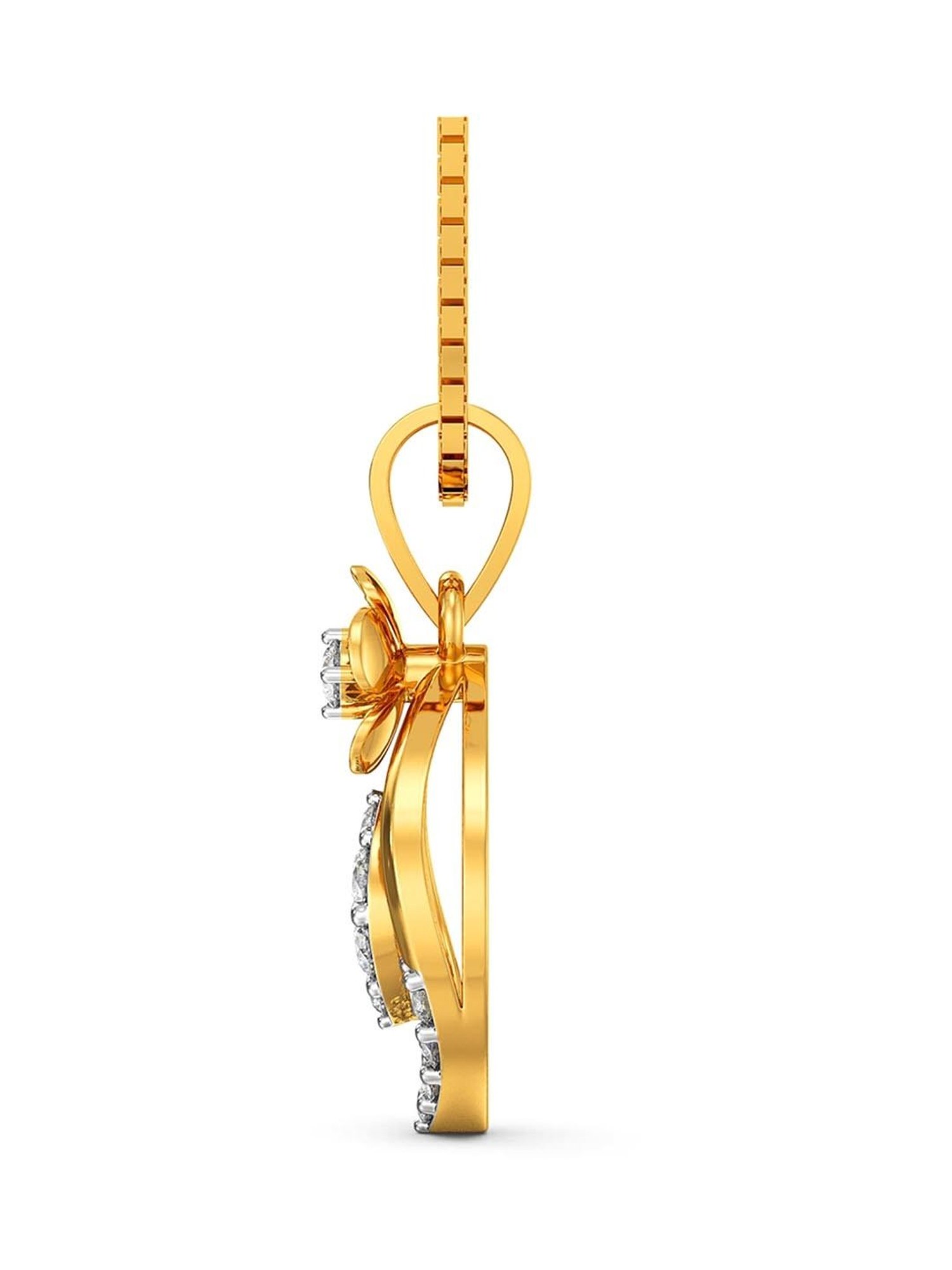 Joyalukkas 18k Gold & Diamond Pendant with Chain