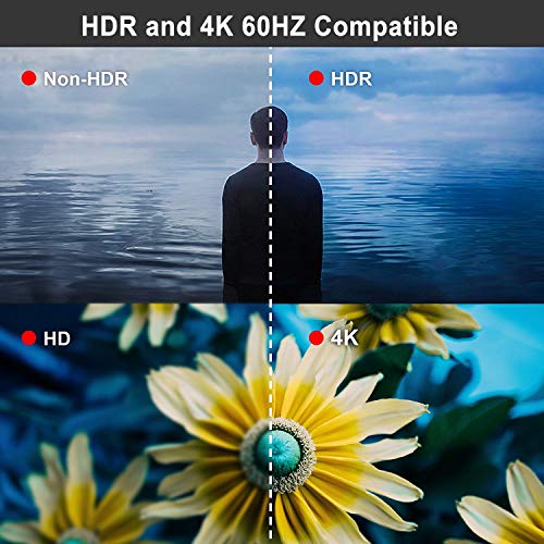 J-Tech Digital 4K 60HZ HDMI Audio Extractor Converter SPDIF + 3.5MM Output Supports HDMI 2.0, 18Gpbs Bandwidth, HDCP 2.2, Dolby Digital/DTS Passthrough CEC, HDR10 [JTD18G-H5CH]