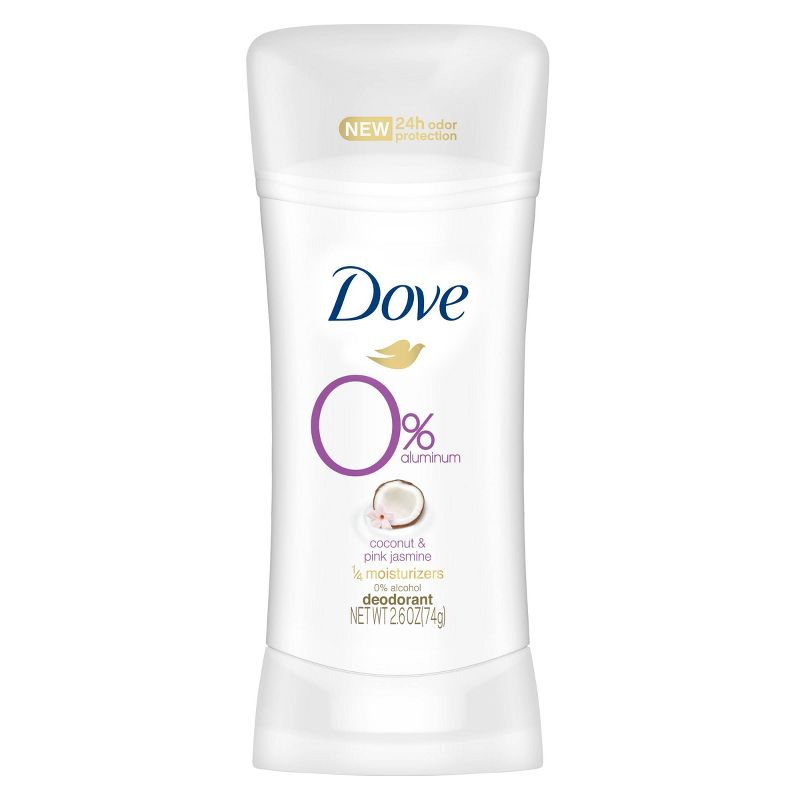 Dove 0% Aluminum Coconut & Pink Jasmine Deodorant Stick - 2.6oz