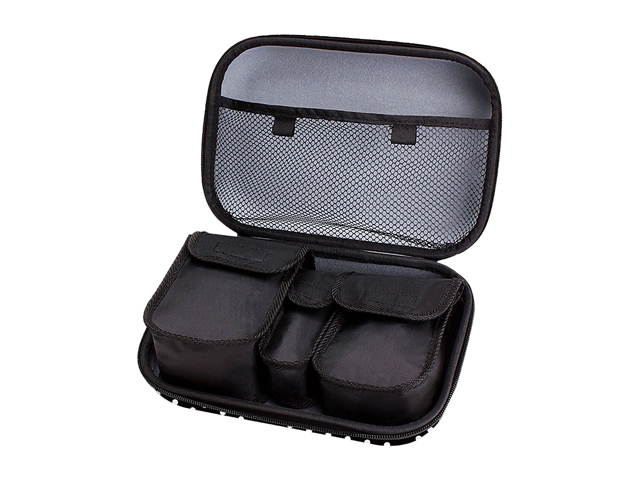 Universal Travel Case for 5 Inch GPS & Accessories by USA Gear (Polka Dot Design)