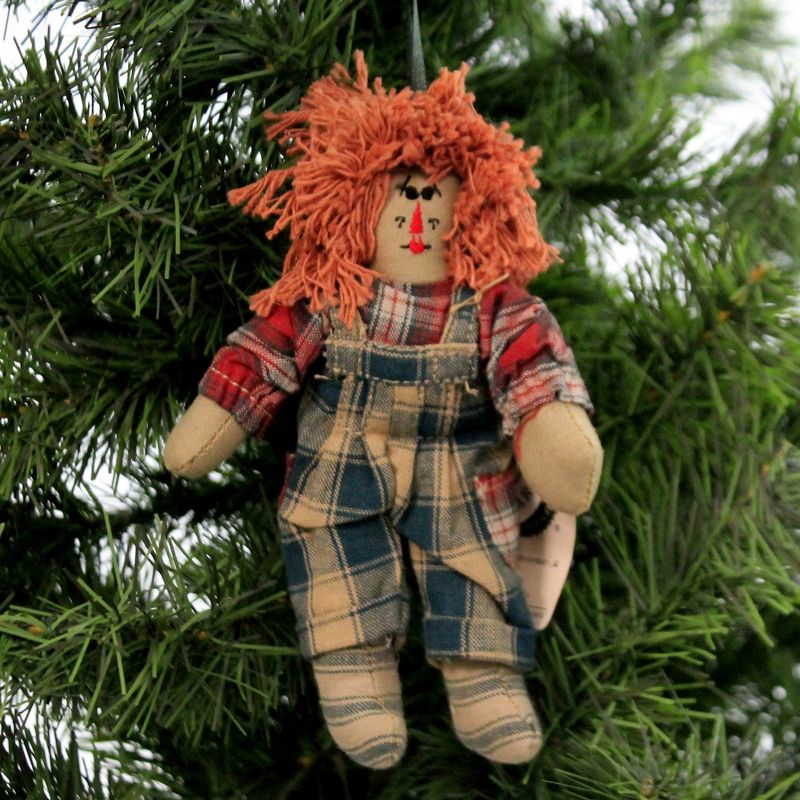 Boyds Bears Plush 6.0" Molasses Rag Doll Boy Ornament  -  Decorative Figurines