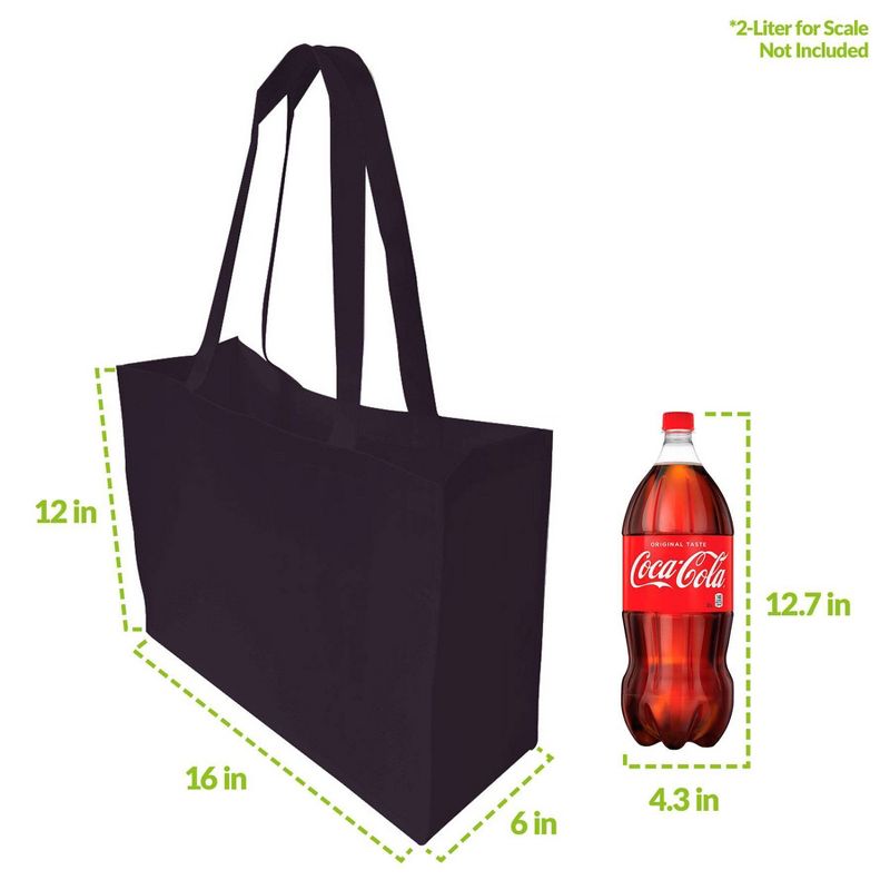 12pc Gift Bags Black