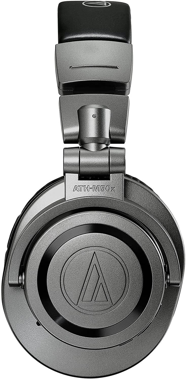 Audio-Technica ATH-M50xBTPB Wireless Bluetooth Over-Ear Headphones with 45mm Neodymium magnet, Built in Microphone, Volume Controls, and 40 hour battery, Purple/Black
