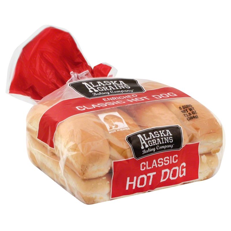 Alaska Grains Hot Dog Buns - 13.5oz/8ct