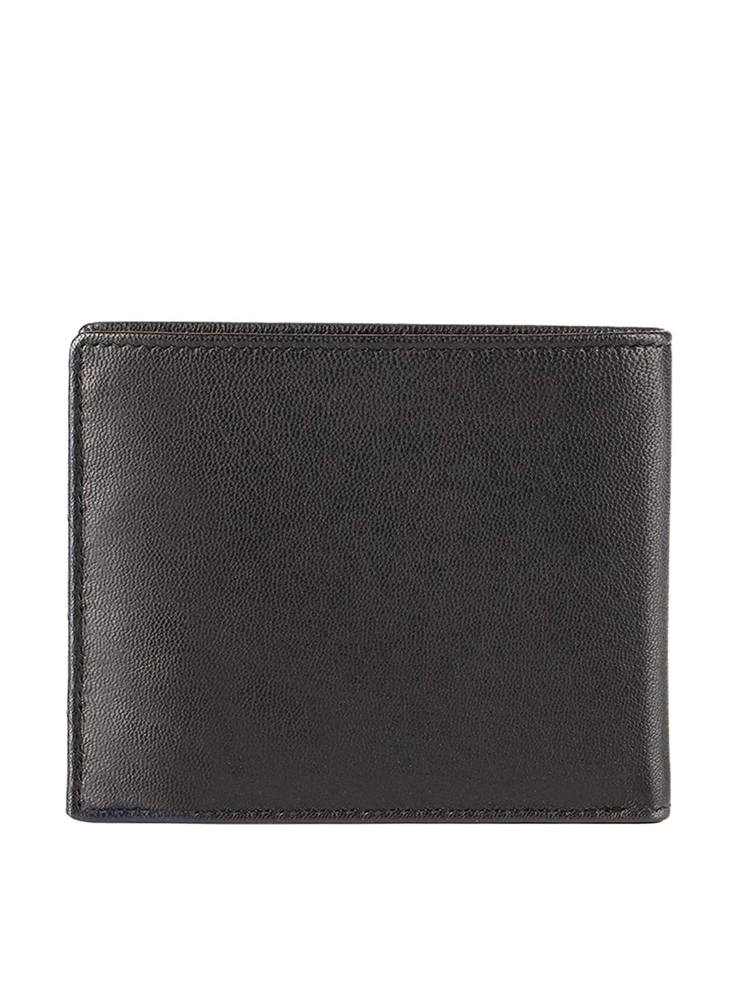 Police Black Leather Bi-Fold Wallet for Men