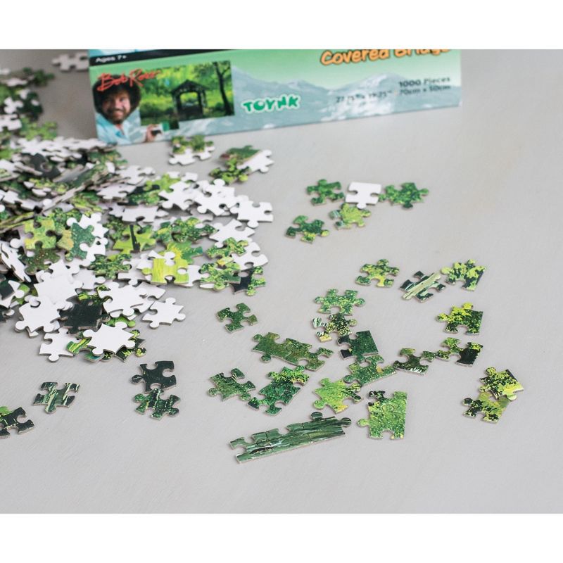 Toynk Bob Ross Covered Bridge Nature Puzzle | 1000 Piece Jigsaw Puzzle