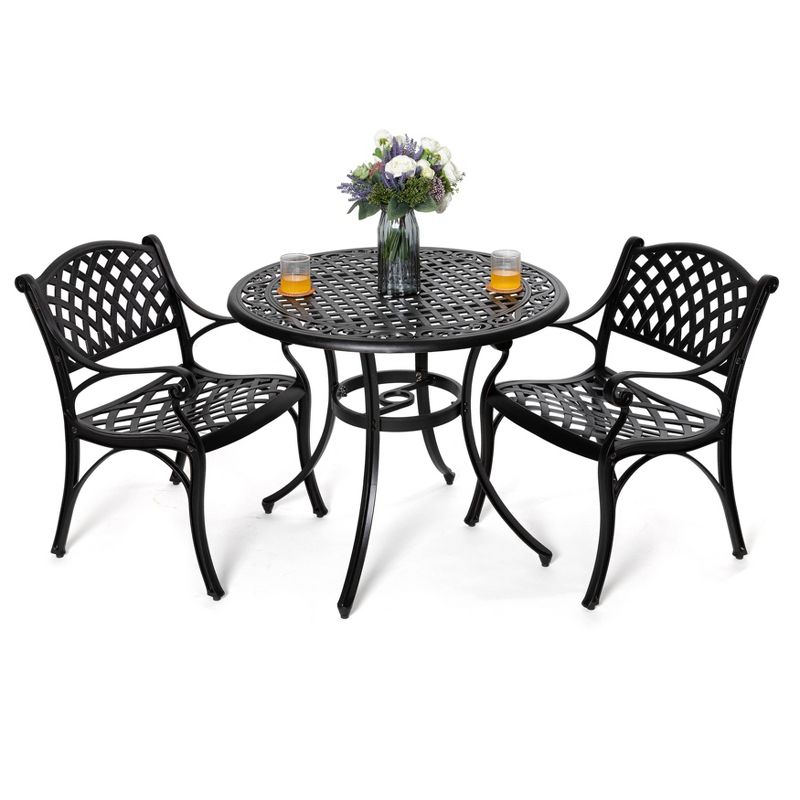 3pc Cast Aluminum Bistro Set - Nuu Garden