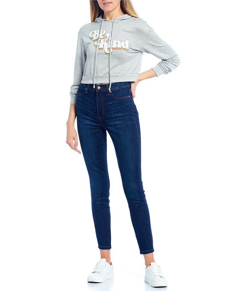 Celebrity Pink High Rise Free Spirit Ankle Curvy Fit Skinny Jeans