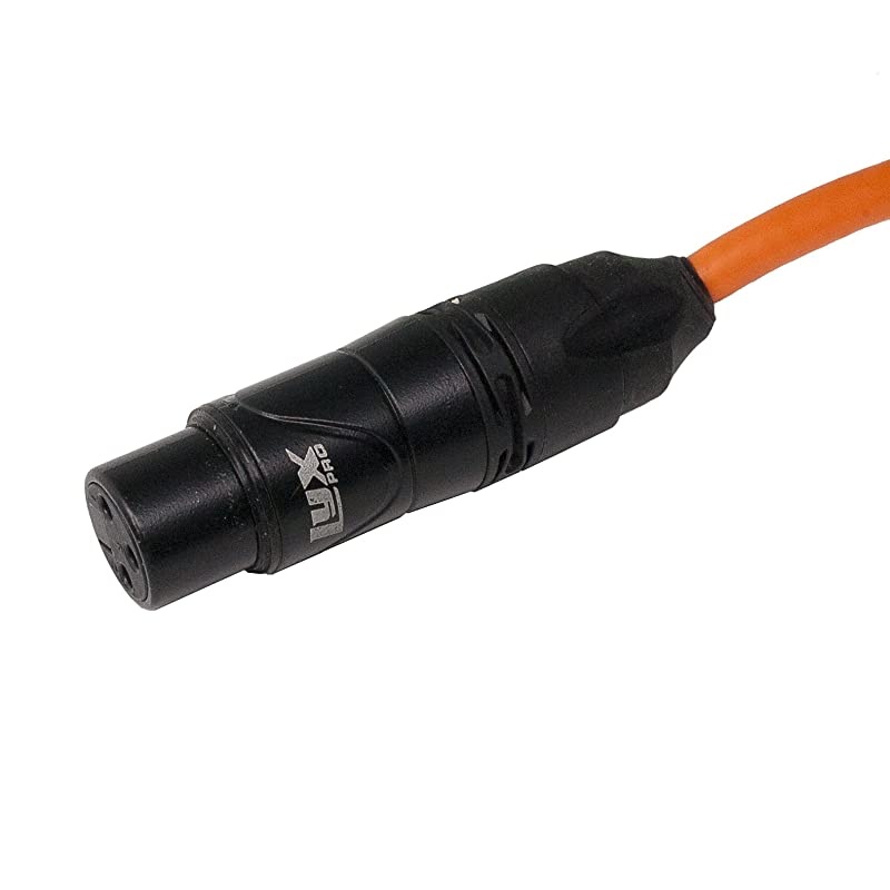 15 Feet XLR Microphone Cable Balanced Male to Female 3 Pin Mic Cord for Powered Speakers Audio Interface Professional Pro Audio Performance and Recording Devices Orange
