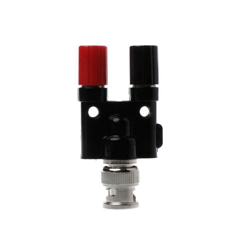 BNC Male Plug to Twin Dual Banana Jack Female Coaxial 4mm Connector Binding Post