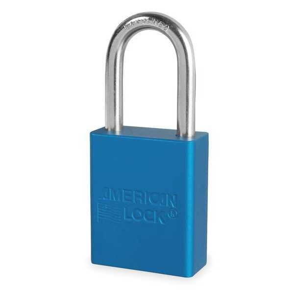 AMERICAN LOCK A1106KABLU15845 Lockout Padlock,KA,Blue,1-7/8"H