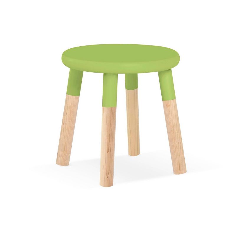 Set of 2 Peewee Wood Veneer Kids' Chairs Maple/Green - Nico & Yeye
