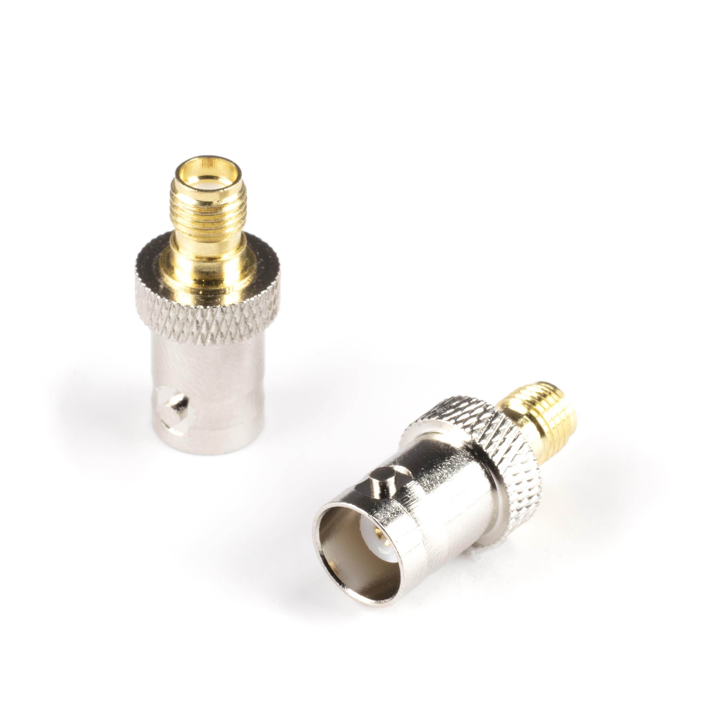 THE CIMPLE CO - Gold SMA Female to BNC Female Adapter | 25 Pack Coupler | Male to Female Coaxial (RF) Connector, Compatible with RF, SDI, HD-SDI, CCTGV, Camera
