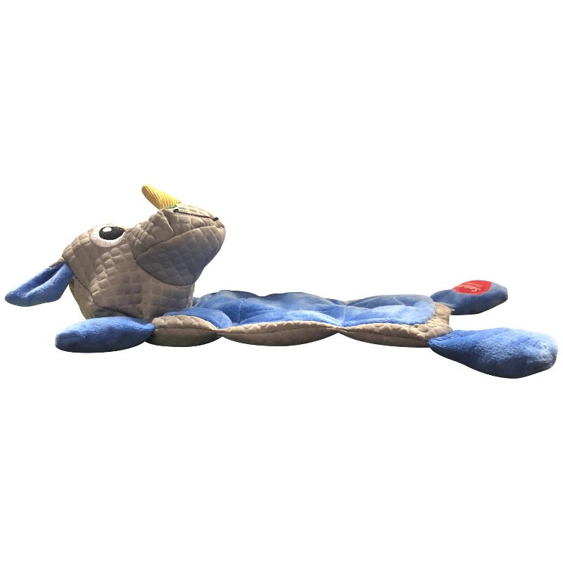 Good Stuffing Rhino Dog Toy - Blue