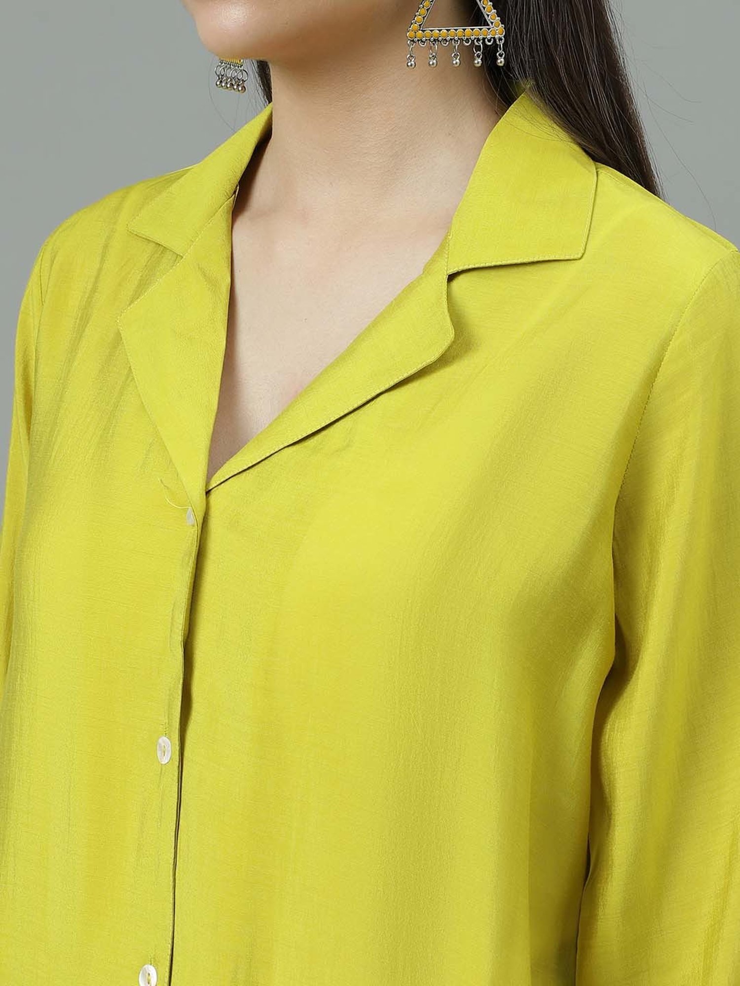 Sringam Green Embroidered Shirt Pant Set